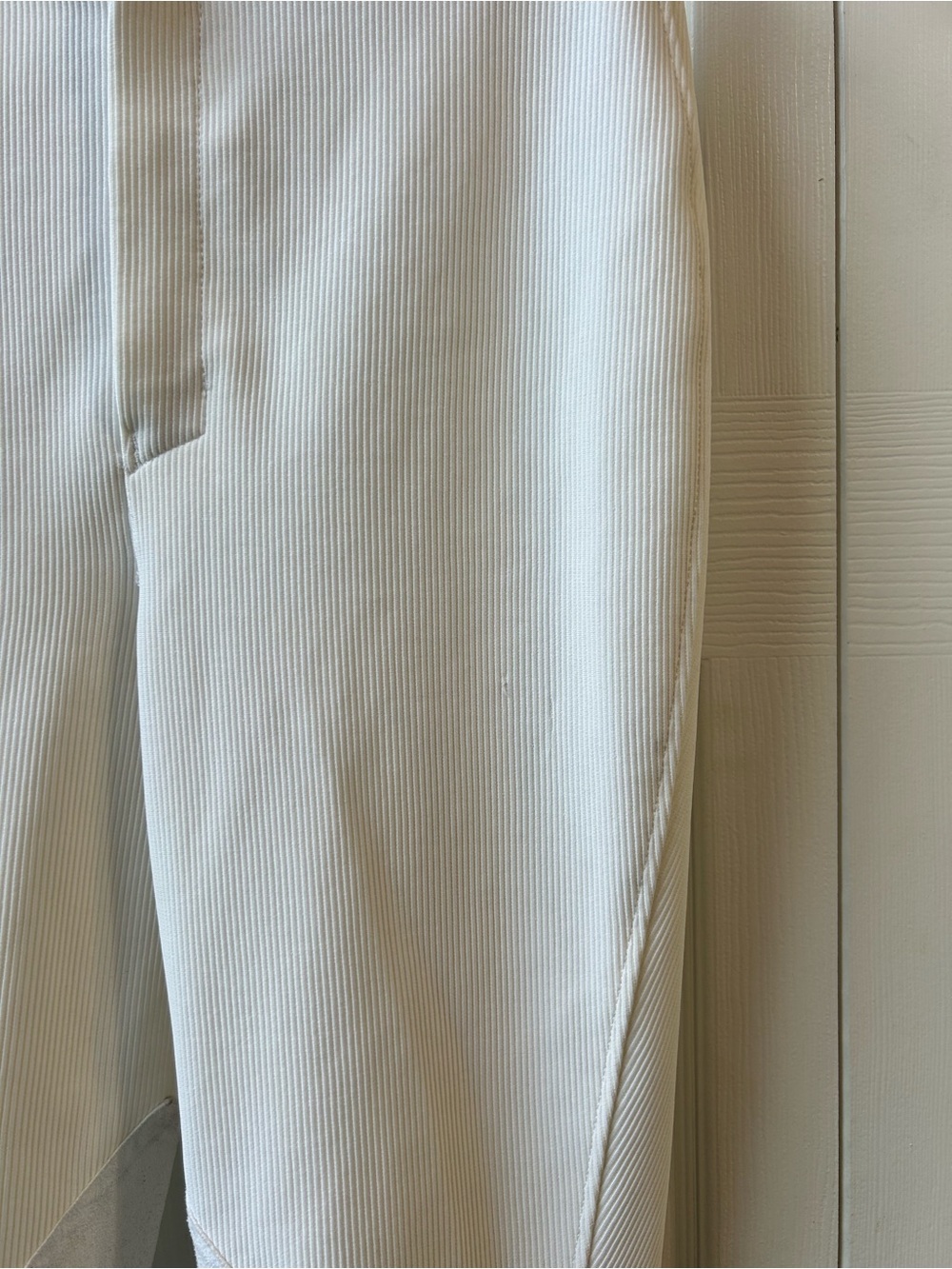 Girl’s White Stretch Riding Breeches - Picture 2 of 6